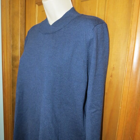 Sunday Women's Navy Sweater Crew Neck Viscose Blend Size Large - Picture 3 of 11